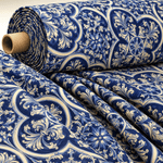 Sicilian Print Fabric by the Metre - Whotex Fabrics London