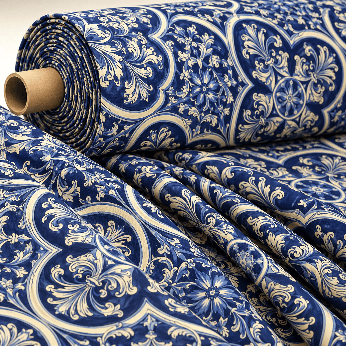 Sicilian Print Fabric by the Metre - Whotex Fabrics London