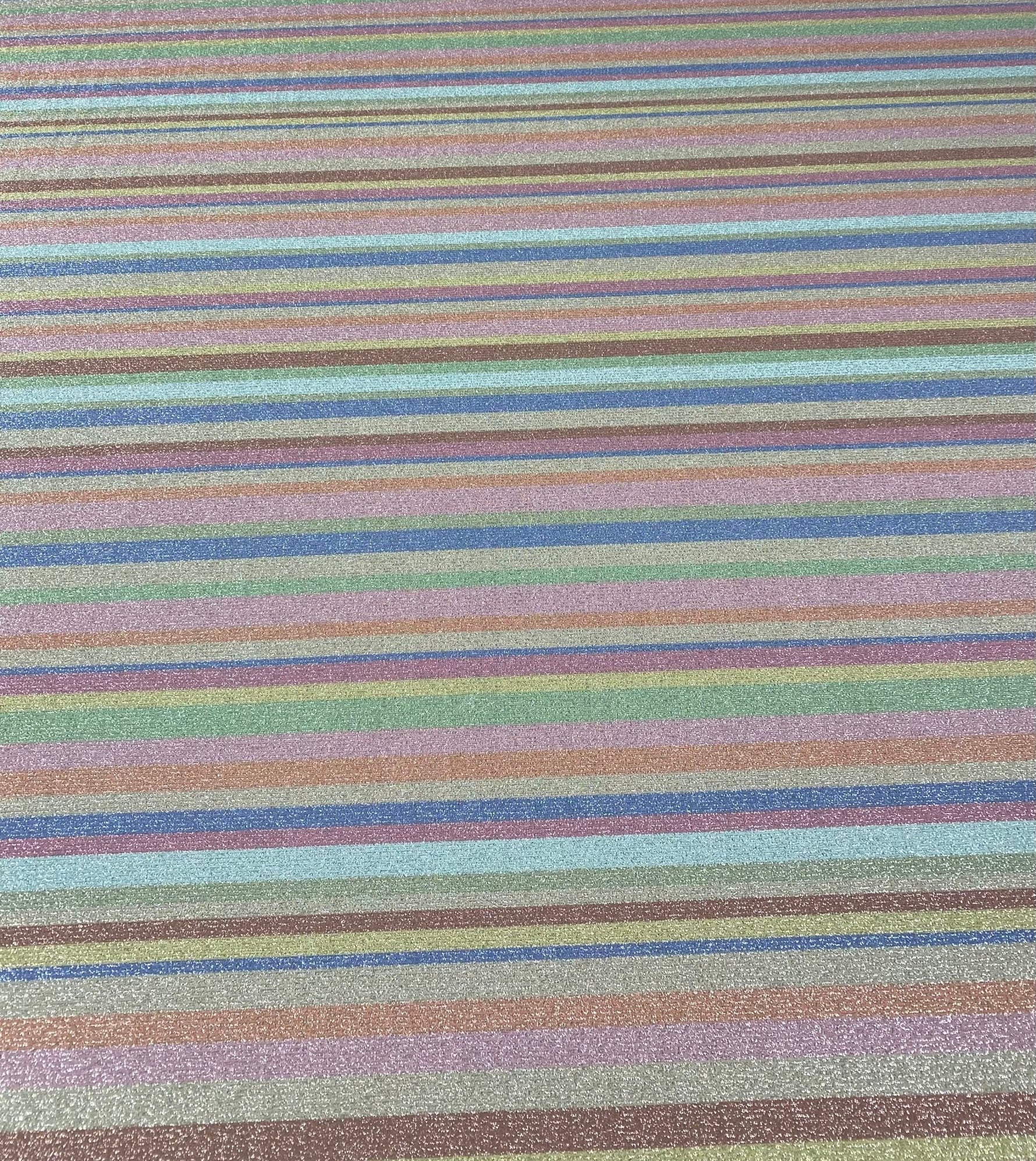 Soft Color Striped Shimmer Ottoman Fabric - Whotex Fabrics London