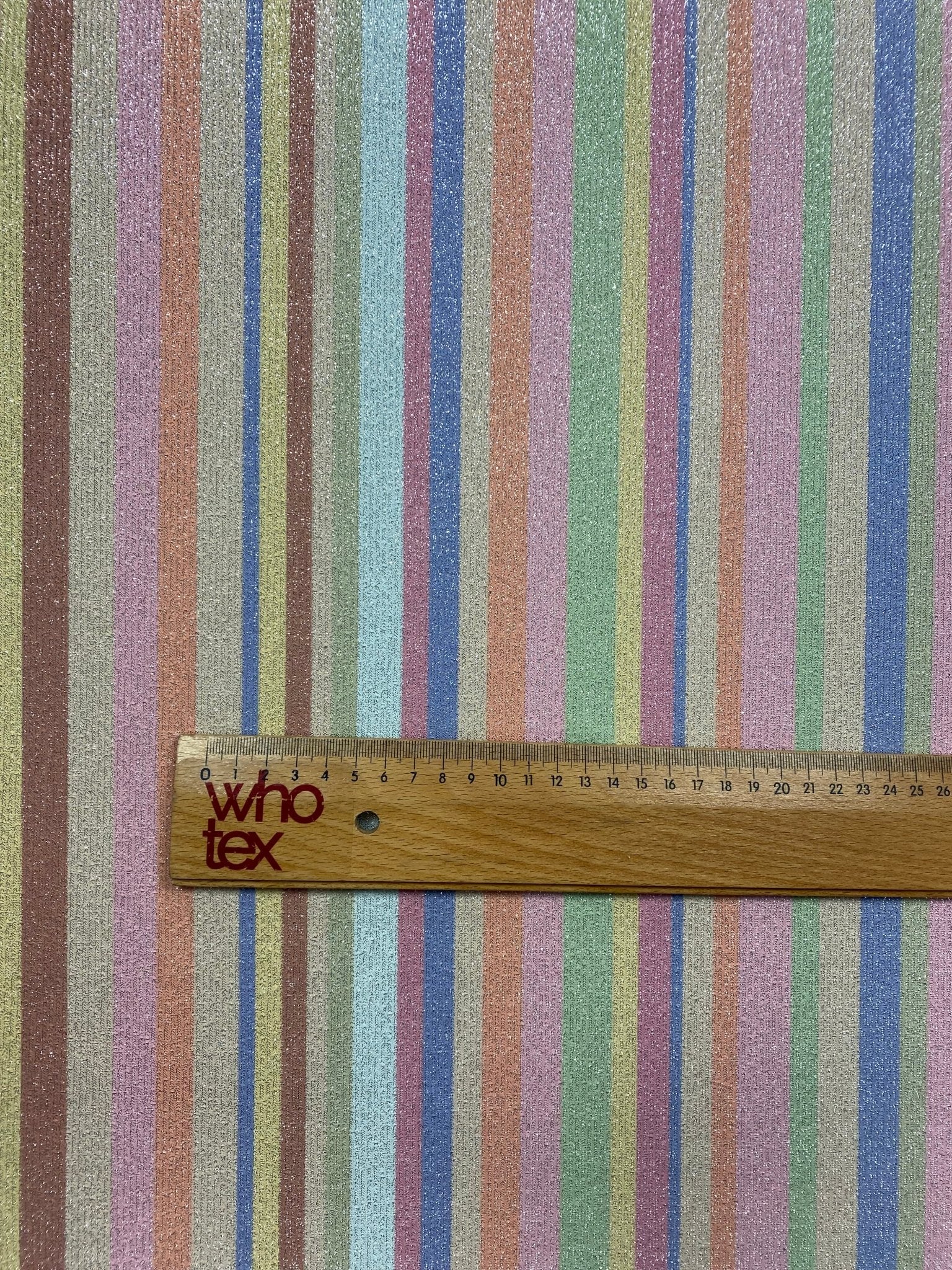 Soft Color Striped Shimmer Ottoman Fabric - Whotex Fabrics London