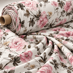 Soft Floral Print Chiffon Fabric by the Metre - Whotex Fabrics London