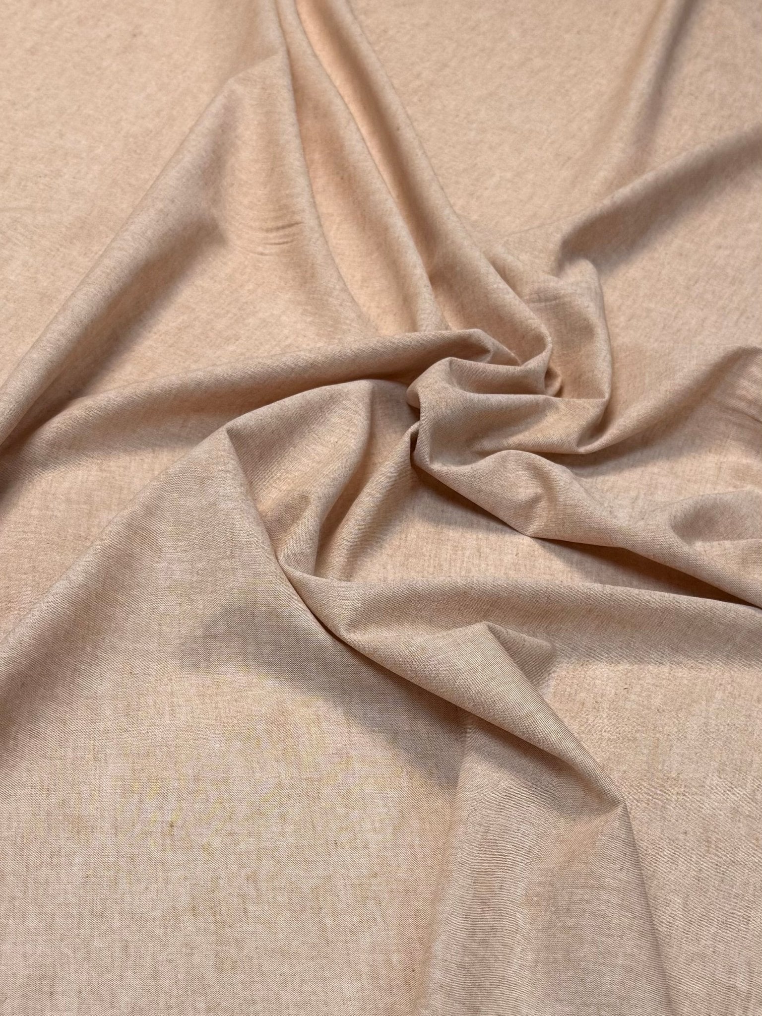 Soft Orange Cotton Linen Fabric by the Metre - Whotex Fabrics London
