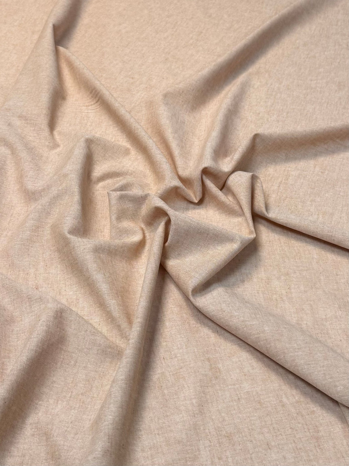 Soft Orange Cotton Linen Fabric by the Metre - Whotex Fabrics London
