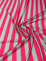 Striped Lycra Stretch Fabric by the Metre - Whotex Fabrics London