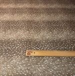 Taupe Fawn Deer Print Stretch Scuba Fabric by the Metre - Whotex Fabrics London