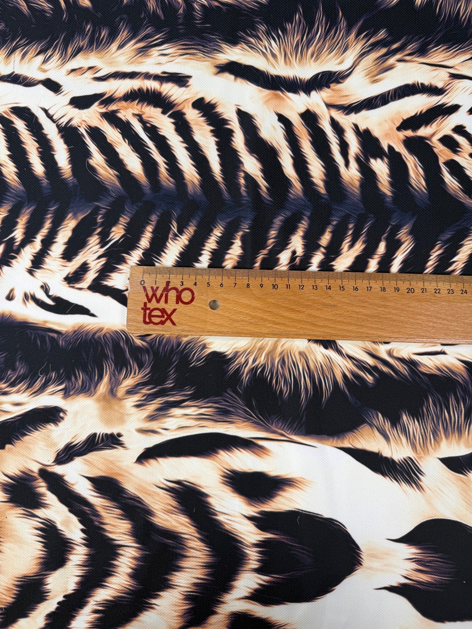 Tiger Print Upholstery Fabric by the Metre - Whotex Fabrics London