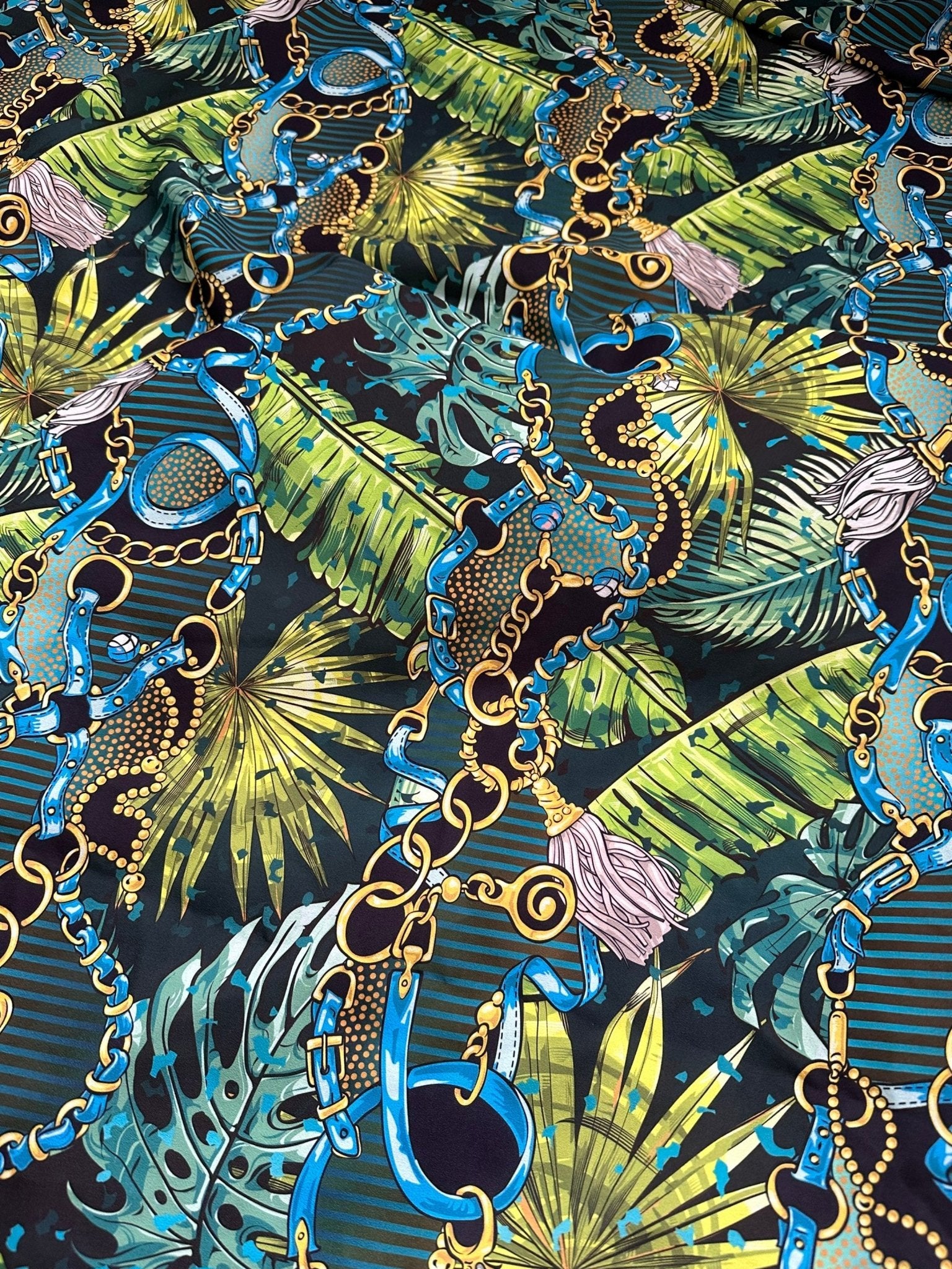 Tropical Pattern Fabric, Chain Belt pattern Fabric - Whotex Online Fabric Store