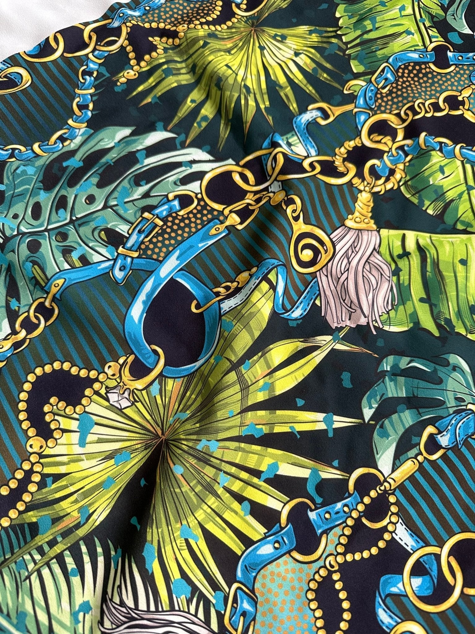 Tropical Pattern Fabric, Chain Belt pattern Fabric - Whotex Online Fabric Store