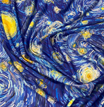 Van Gogh Inspired Fabric By Metre - Whotex Fabrics London