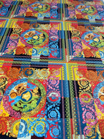 Vibrant Baroque Patchwork Fabric by the Metre - Whotex Fabrics London