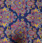 Vibrant Bohemian Paisley Fabric – Custom Printed Fabric on Satin, Crepe, Spandex or Chiffon - Whotex Fabrics London