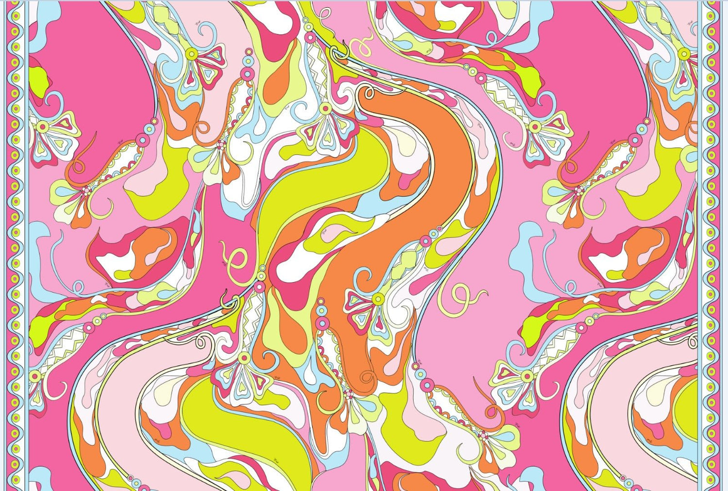 Vibrant Paisley Fabric by the Metre - Whotex Fabrics London