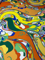 Vibrant Psychedelic Pattern Fabric by Metre - Whotex Fabrics London
