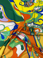 Vibrant Psychedelic Pattern Fabric by Metre - Whotex Fabrics London