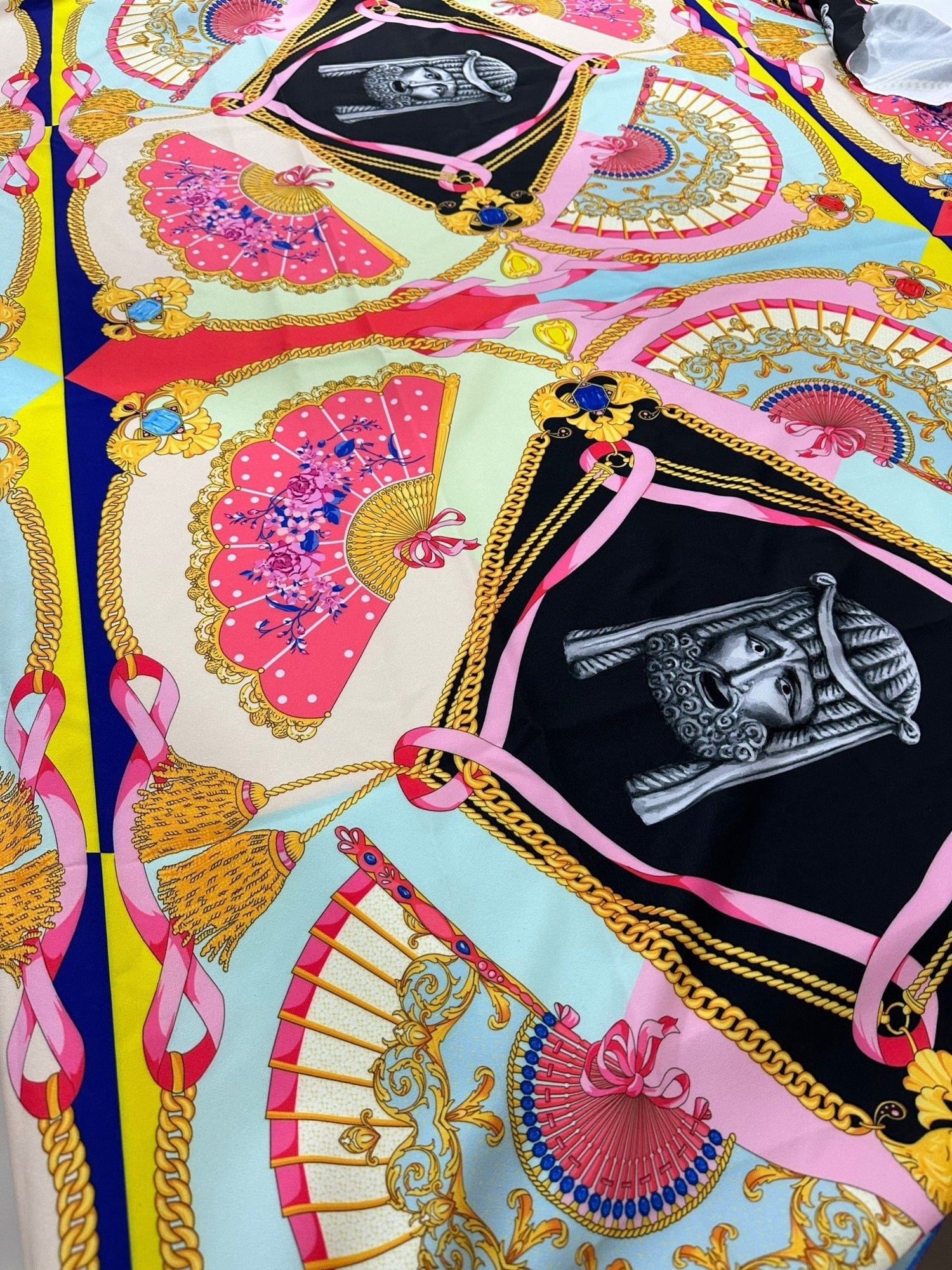 Vintage Baroque Pattern Fabric, Multicolor Abstract Pattern Fabric By The Yard - Whotex Online Fabric Store