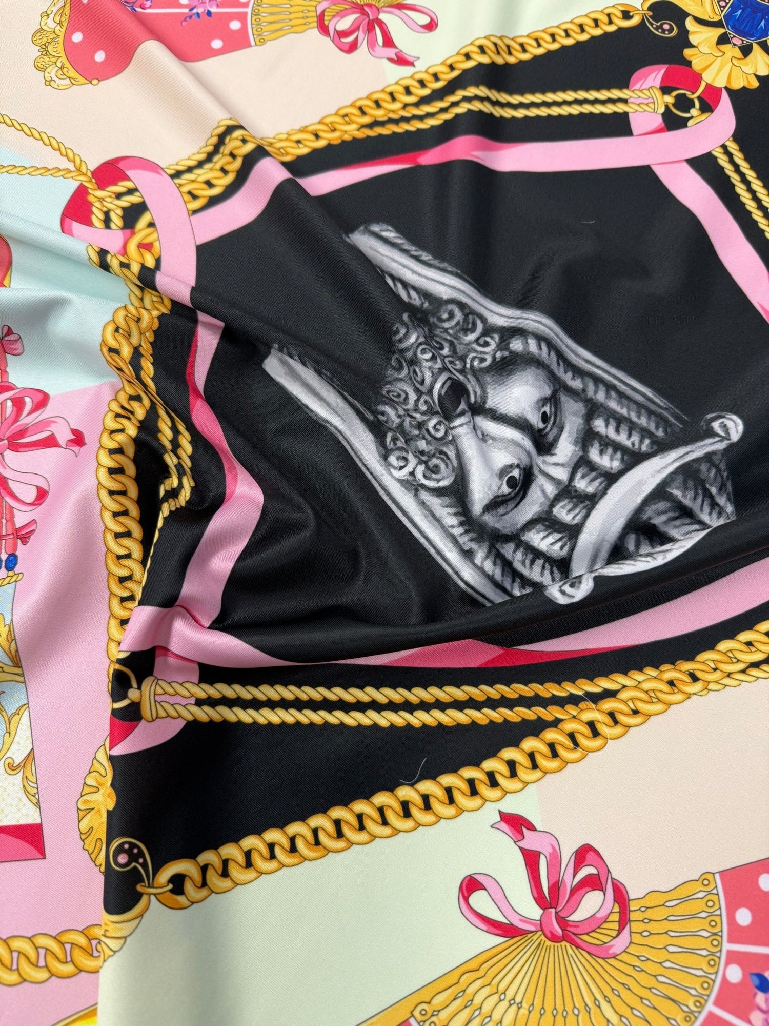 Vintage Baroque Pattern Fabric Sold by Metre - Whotex Fabrics London