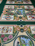 Vintage Card Panel Lurex Fabric by the Metre - Whotex Fabrics London