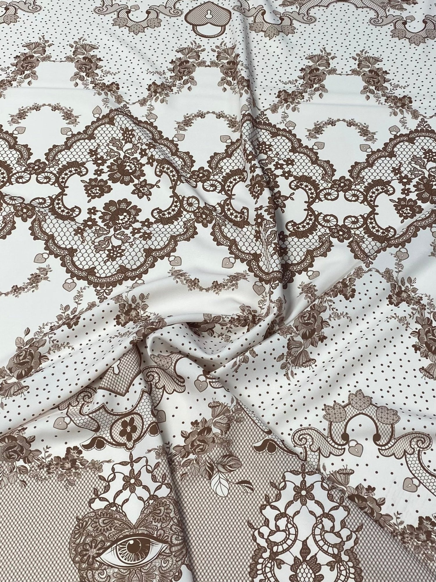 Vintage Floral Lace Fabric by the Metre - Whotex Fabrics London