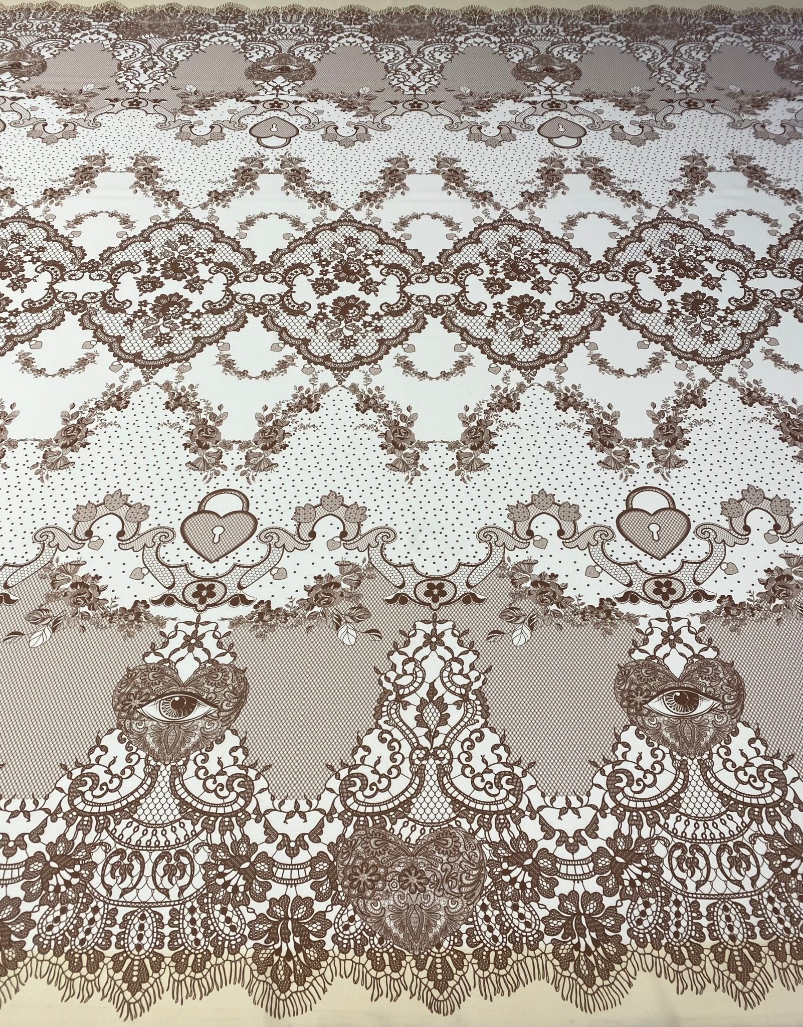 Vintage Floral Lace Fabric by the Metre - Whotex Fabrics London