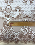 Vintage Floral Lace Fabric by the Metre - Whotex Fabrics London