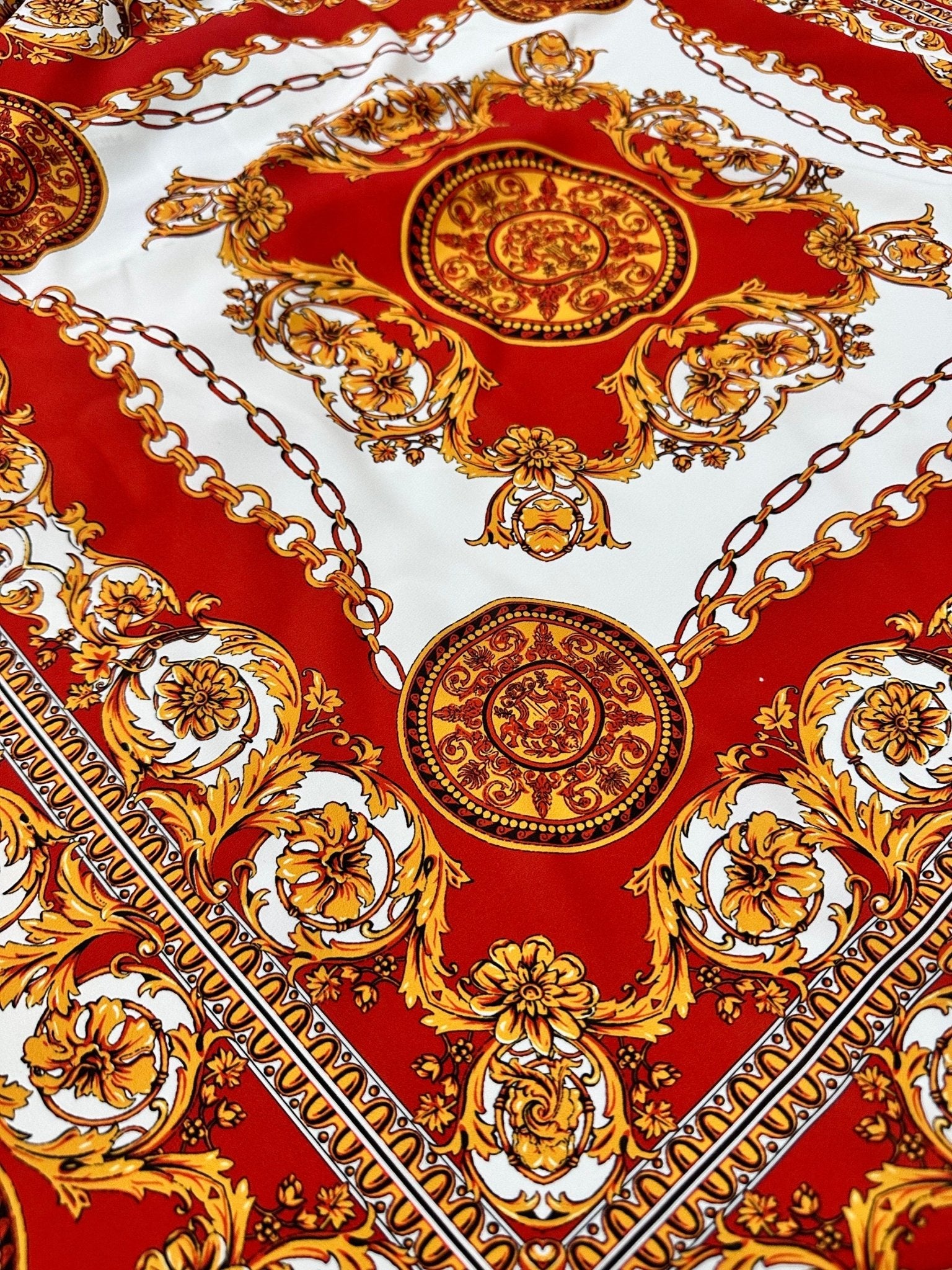 Vintage Gold Baroque Pattern Fabric - Whotex Online Fabric Store