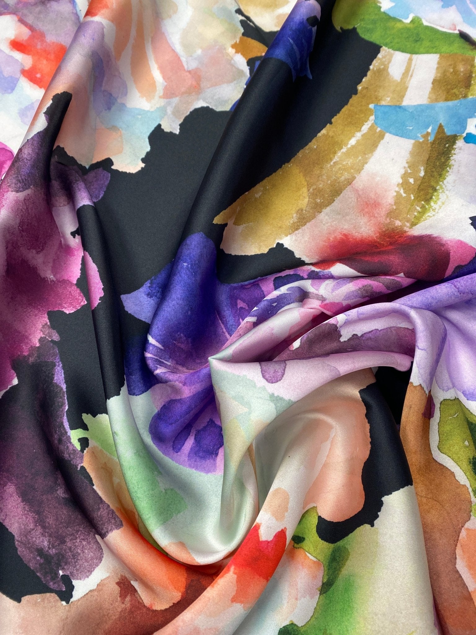 Watercolor Floral Fabric by Metre - Whotex Fabrics London