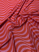 Wavy Metallic Lurex Fabric by the Metre - Whotex Fabrics London