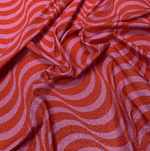 Wavy Metallic Lurex Fabric by the Metre - Whotex Fabrics London