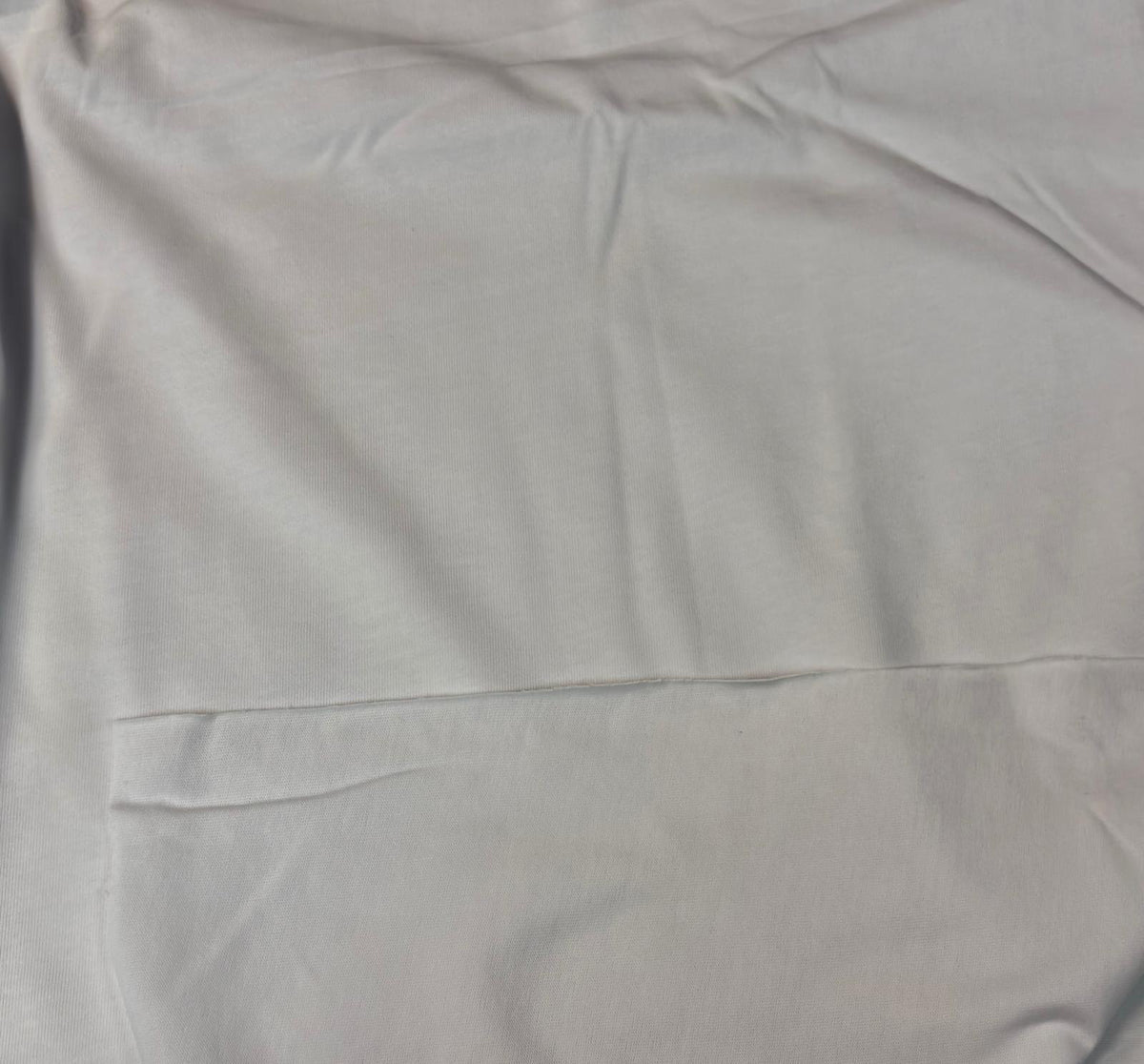 White Cotton Stretch Sweatshirt Jersey Fabric by the Metre - Whotex Fabrics London