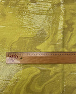 Yellow Marble Effect Print Sequin Fabric by the Metre - Whotex Fabrics London