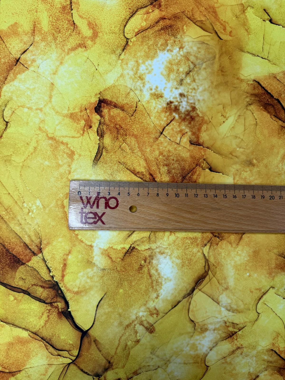 Yellow Tie Dye Fabric Sold by Metre - Whotex Fabrics London
