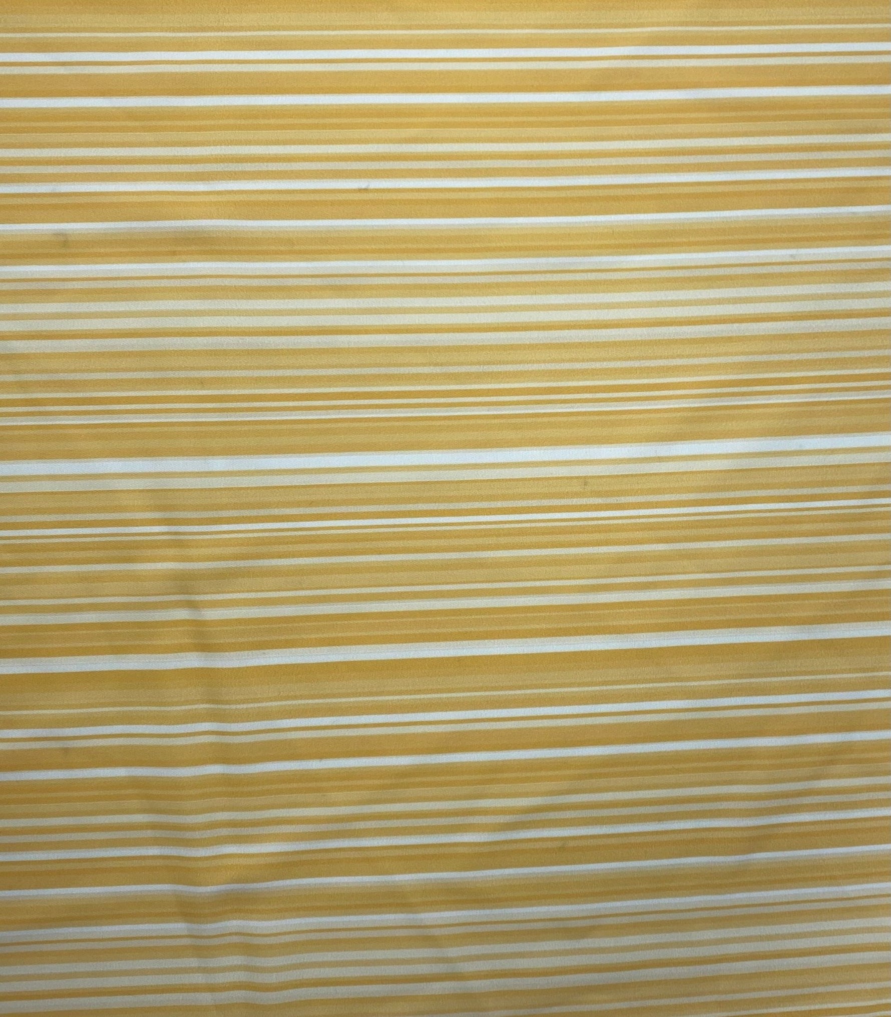 Yellow White Striped Fabric by the Metre - Whotex Fabrics London