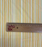 Yellow White Striped Fabric by the Metre - Whotex Fabrics London