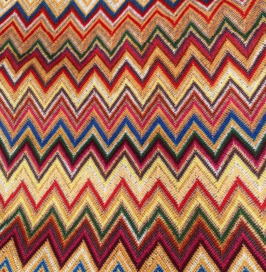 Zigzag Chevron Printed Table Runner - Whotex Fabrics London