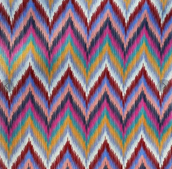 Zigzag Chevron Vibrant Colors Printed Table Runner - Whotex Fabrics London