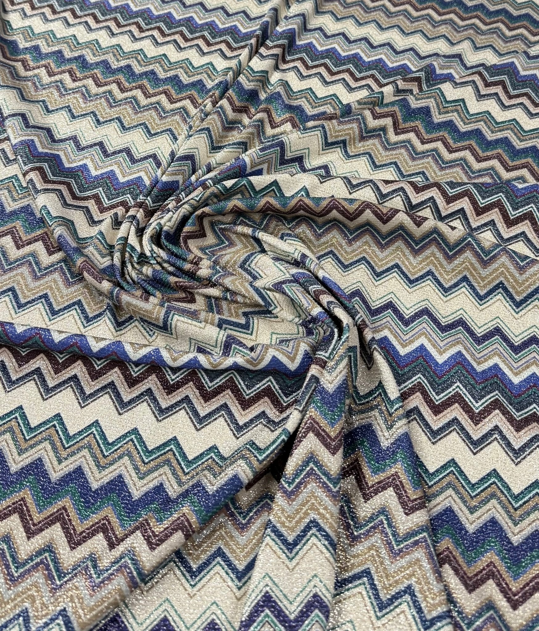 Zigzag Knit Fabric - Whotex Fabrics London