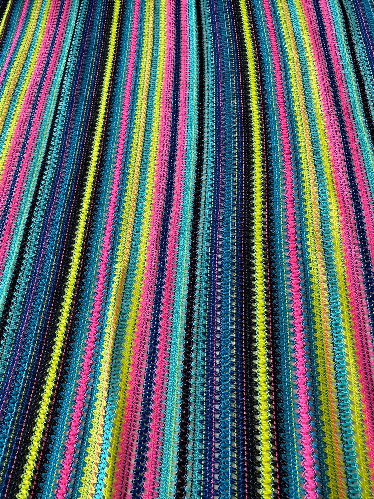 Zigzag Knit Jersey fabric, Black and Yellow jersey, luxury fabric, italian striped , dress, swimwear, pareo, shirt, craft, blouse - Whotex Online Fabric Store