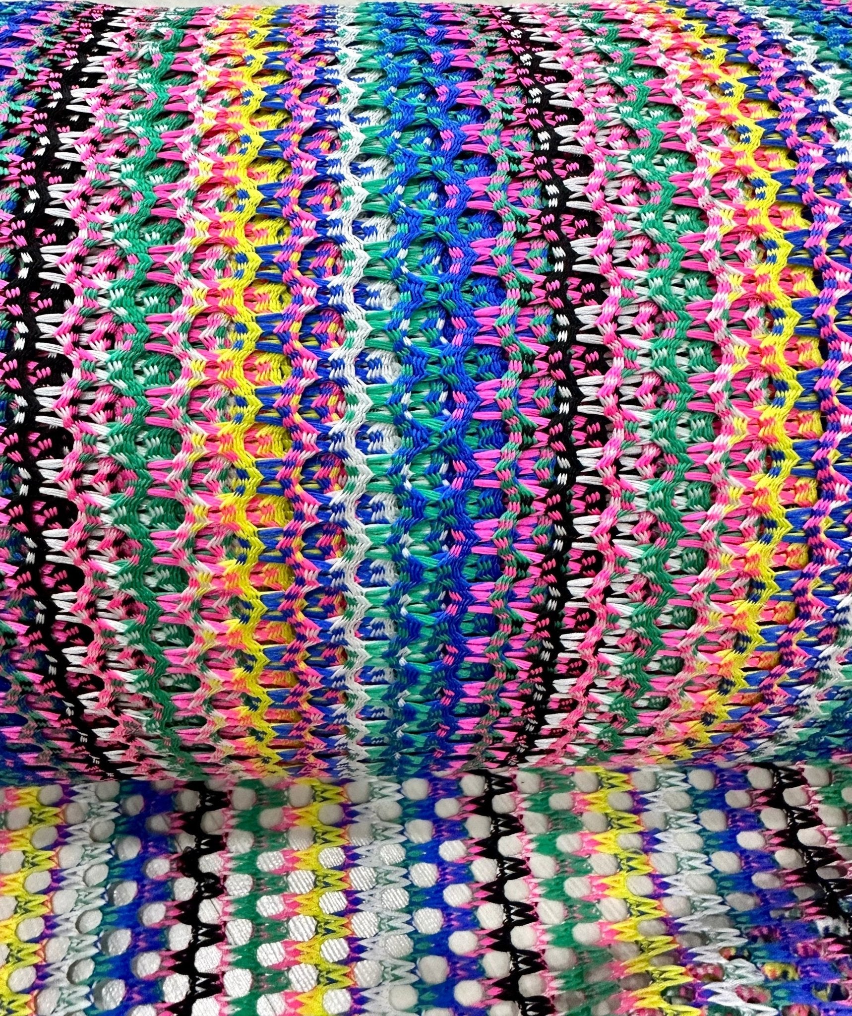 Zigzag Knit Jersey fabric, luxury fabric, italian Fabric, dress, swimwear, pareo, shirt, craft, blouse, Multicolor color Chevron Fabric - Whotex Online Fabric Store