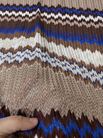 Zigzag Knit Mesh fabric, Shimmer Elastic jersey - Whotex Online Fabric Store