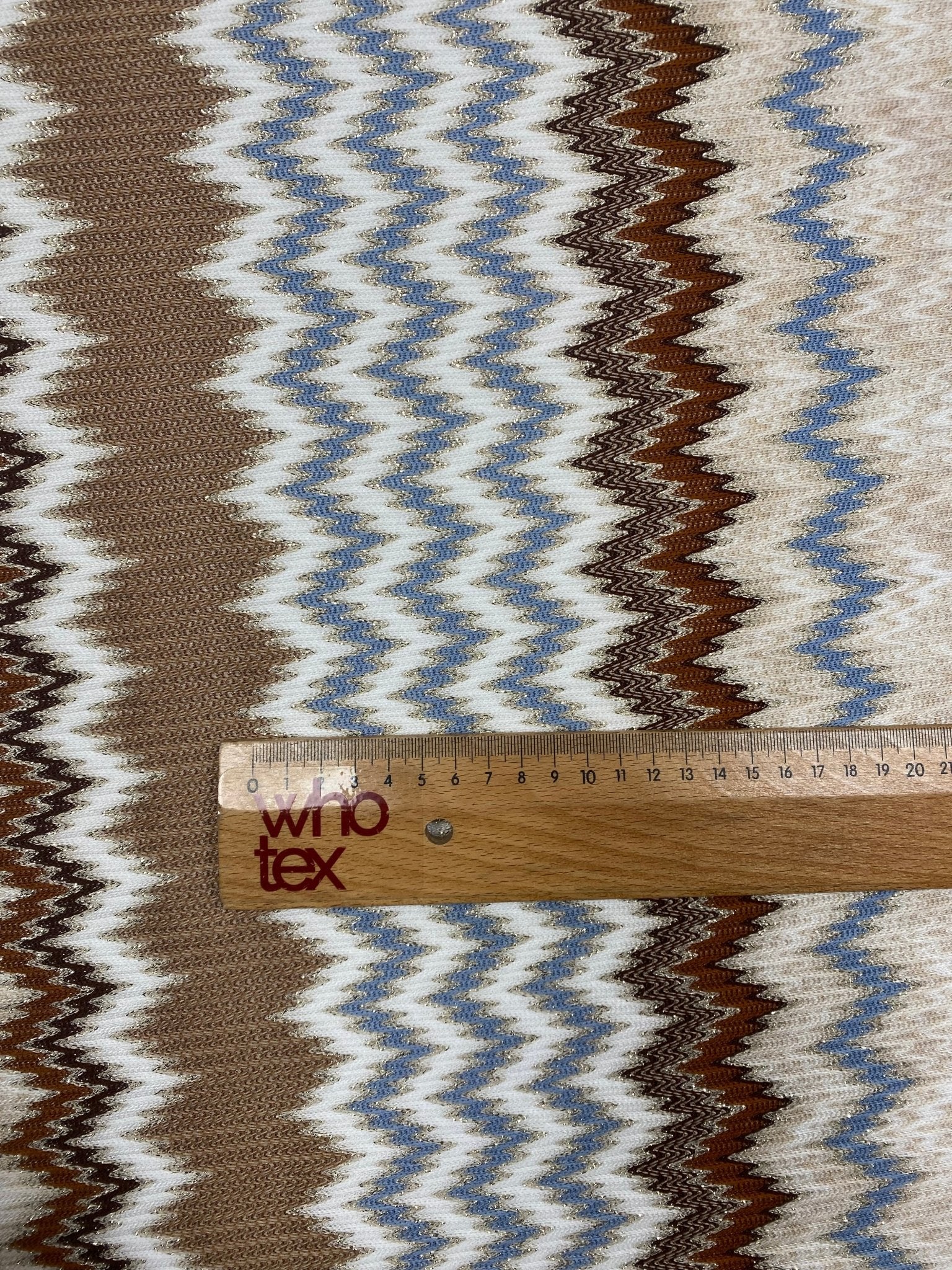 Zigzag Pattern Stretch Mesh Fabric Sold by the Metre - Whotex Fabrics London