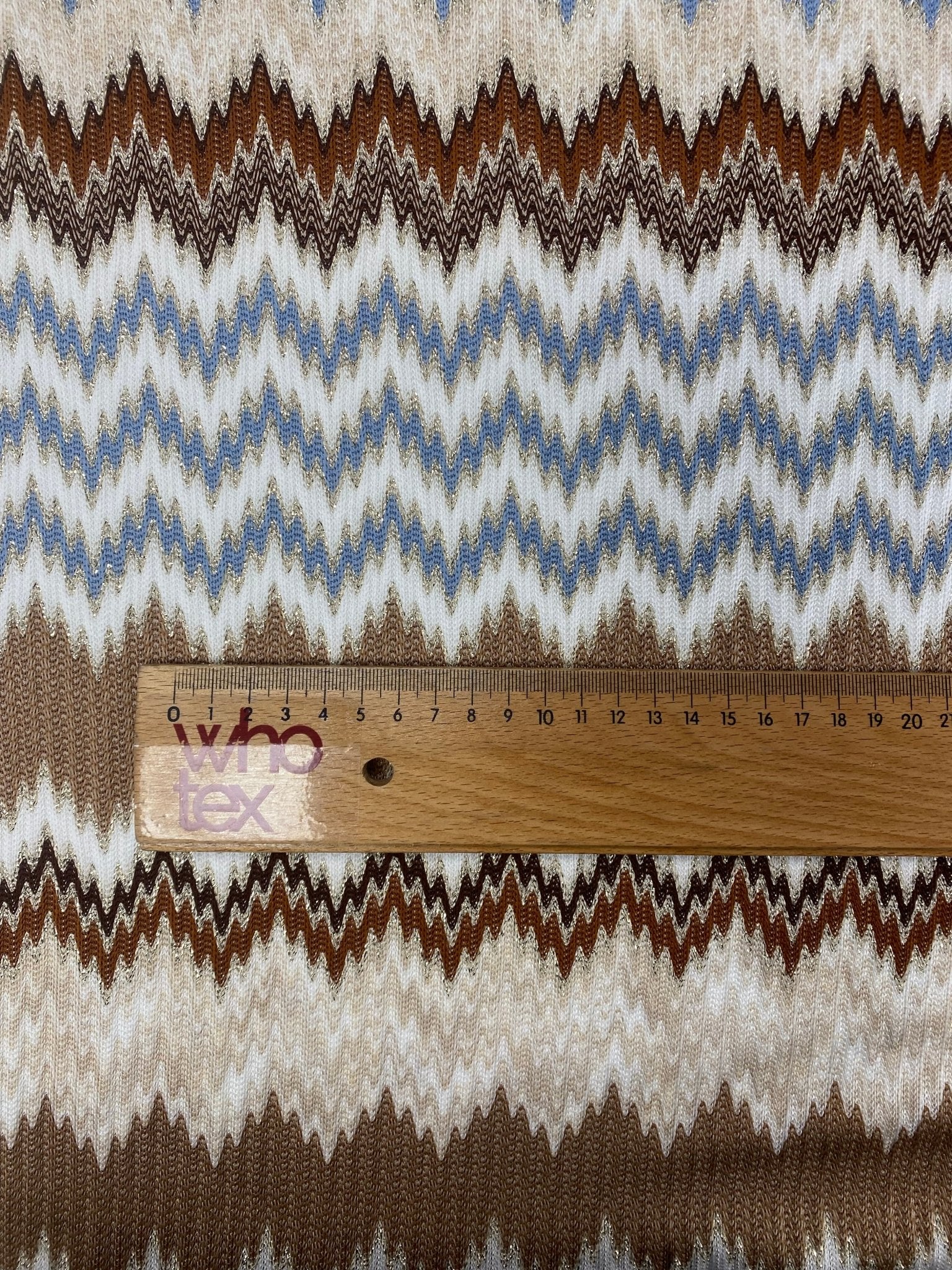 Zigzag Pattern Stretch Mesh Fabric Sold by the Metre - Whotex Fabrics London