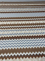 Zigzag Pattern Stretch Mesh Fabric Sold by the Metre - Whotex Fabrics London
