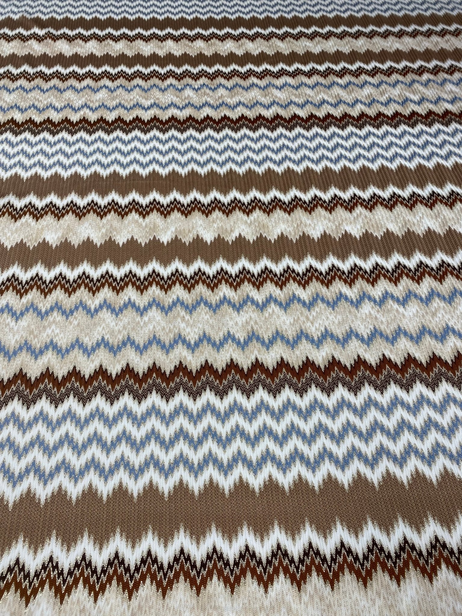 Zigzag Pattern Stretch Mesh Fabric Sold by the Metre - Whotex Fabrics London